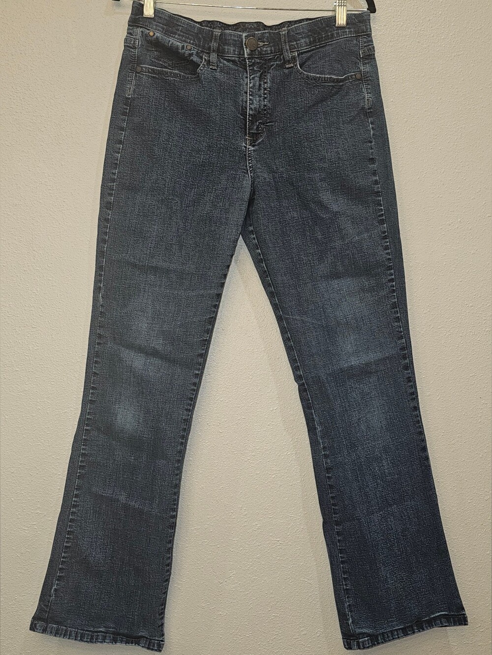 Classic Women's Comfort Waist Dark Wash Straight Jeans - Navy Blue